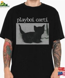 Playboi Carti Unisex T-Shirt Black Cat Shirt Hip Hop Merch Classic