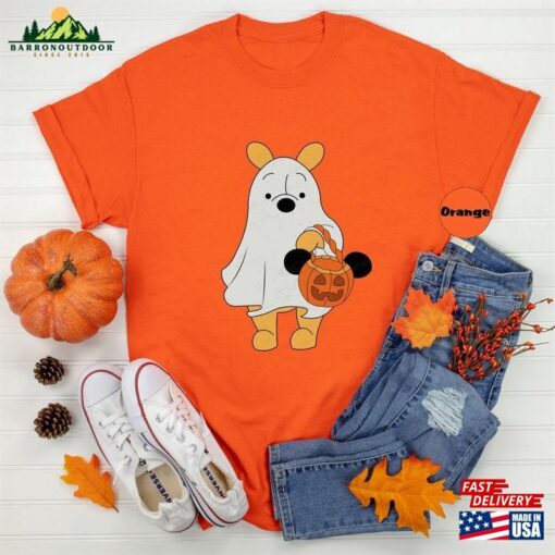 Pooh Ghost Halloween Shirt Retro Disney Spooky Season T-Shirt Winnie Sweatshirt