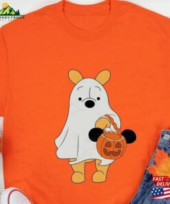 Pooh Ghost Halloween Tee Retro Disney Spooky Season T-Shirt Mickey Sweatshirt Classic