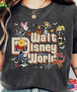 Pooh Piglet Eeyore Tigger Winnie Roo Disney World Team Costume Mummy Comfort Colors Halloween T-Shirt Sweatshirt