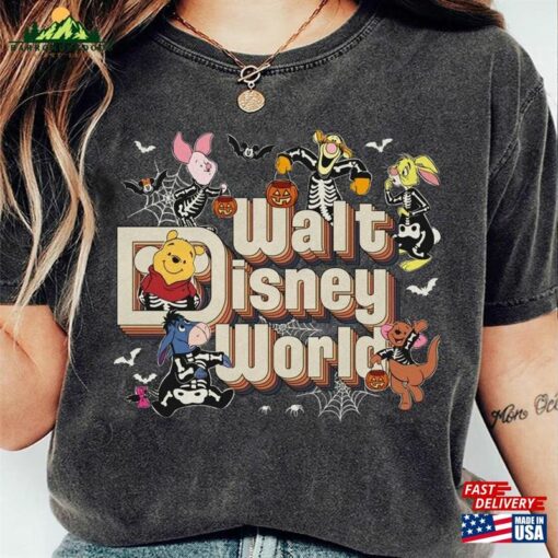 Pooh Piglet Eeyore Tigger Winnie Roo Disney World Team Costume Mummy Comfort Colors Halloween T-Shirt Sweatshirt