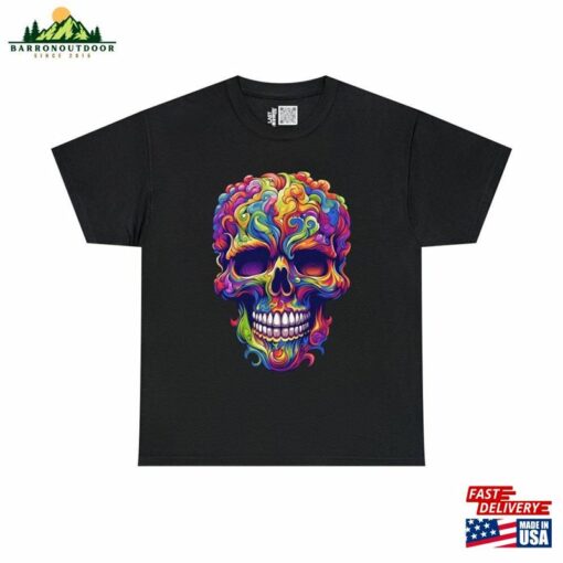 Psychedelic Skull #1 Halloween 2023 Spooky Art Painting Canvas Horror Dark Classical Odilon Redon Style Original October Classic T-Shirt