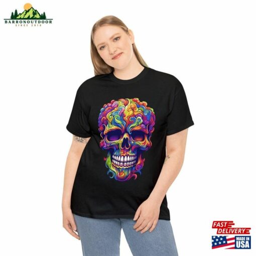 Psychedelic Skull #1 Halloween 2023 Spooky Art Painting Canvas Horror Dark Classical Odilon Redon Style Original October Classic T-Shirt