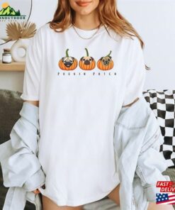 Pug Halloween Shirt Pugkin Patch Dog Unisex T-Shirt Pug Halloween Shirt Pugkin Patch Dog Unisex T-Shirt