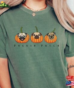 Pug Halloween Shirt Pugkin Patch Dog Unisex T-Shirt
