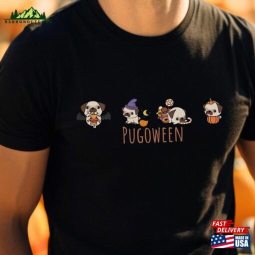 Pugoween Halloween Pug Shirt Dog Hoodie T-Shirt