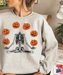 Pumpkin Halloween Sweatshirt Skeleton Shirt Hoodie Classic