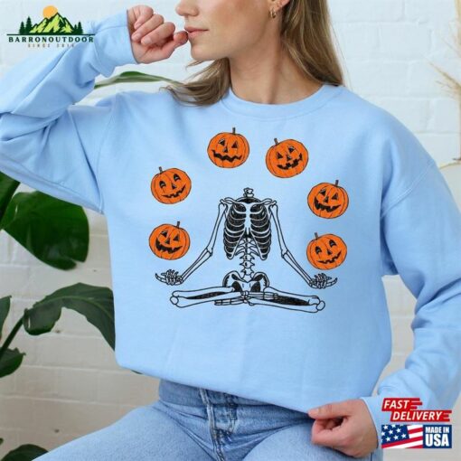 Pumpkin Halloween Sweatshirt Skeleton Shirt Hoodie Classic