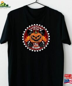 Pumpkin Iron Fall Good Vibes Season Halloween Gym Fitness T-Shirt Sweatshirt Classic