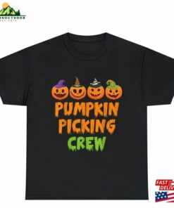 Pumpkin Picking Crew Shirt For Halloween Family Matching Classic Unisex Pumpkin Picking Crew Shirt For Halloween Family Matching Classic Unisex