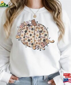 Pumpkin Season Sweatshirt Cute Fall Sweatshirts For Women Thanksgiving Gift T-Shirt Classic