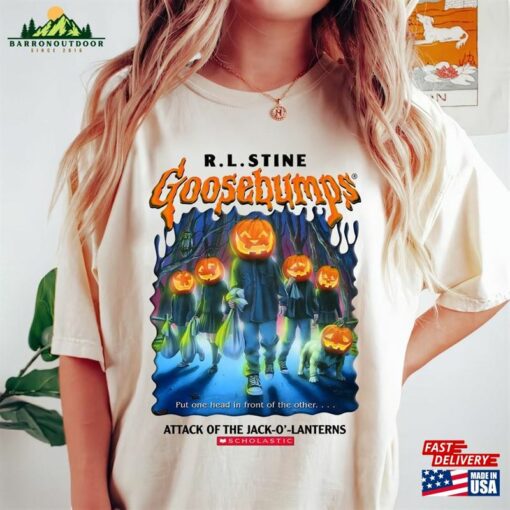 R L Stine Goosebumps Comfort Colors® Shirt Horrorland Halloween Sweatshirt Hoodie