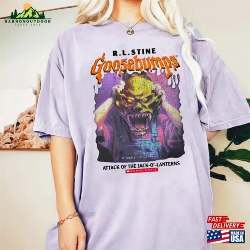 R L Stine Goosebumps Comfort Colors Shirt One Day At Horrorland Halloween Hoodie Unisex