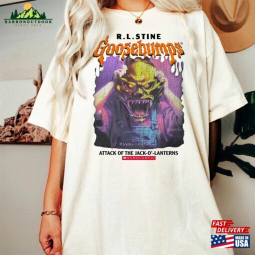 R L Stine Goosebumps Comfort Colors Shirt One Day At Horrorland Halloween Hoodie Unisex