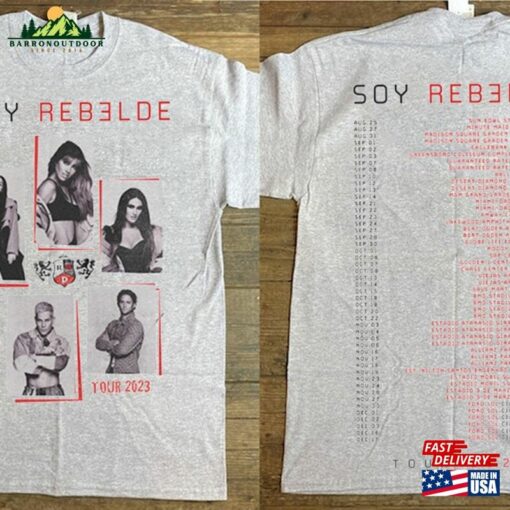 Rbd Rebelde Tour 2023 Soy T-Shirt Red Hoodie