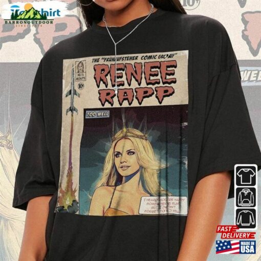 Renee Rapp Comic Shirt Book Art World Tour 2023 Short Sleeve Unisex T-Shirt Concert Outift Sweatshirt