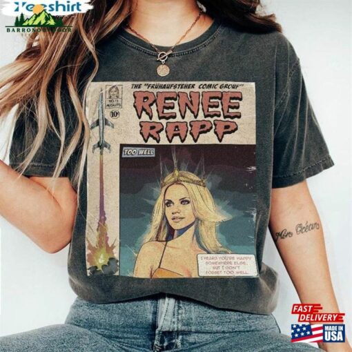 Renee Rapp Comic Shirt Book Art World Tour 2023 Short Sleeve Unisex T-Shirt Concert Outift Sweatshirt