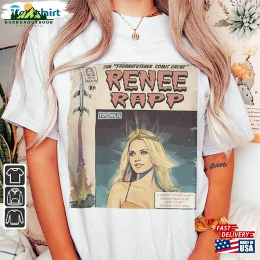 Renee Rapp Comic Shirt Book Art World Tour 2023 Short Sleeve Unisex T-Shirt Concert Outift Sweatshirt