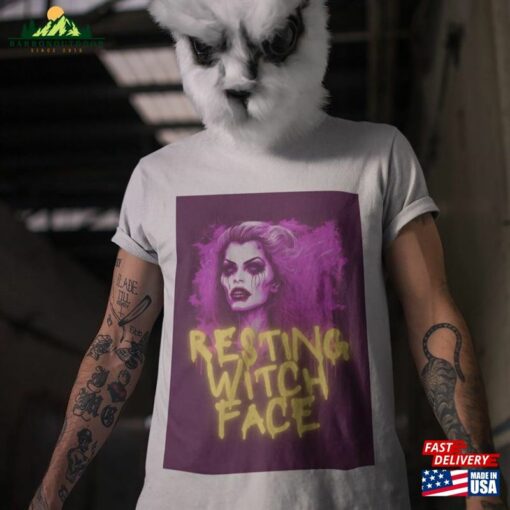 Resting Witch Face Shirt Funny Halloween Unisex Sweatshirt