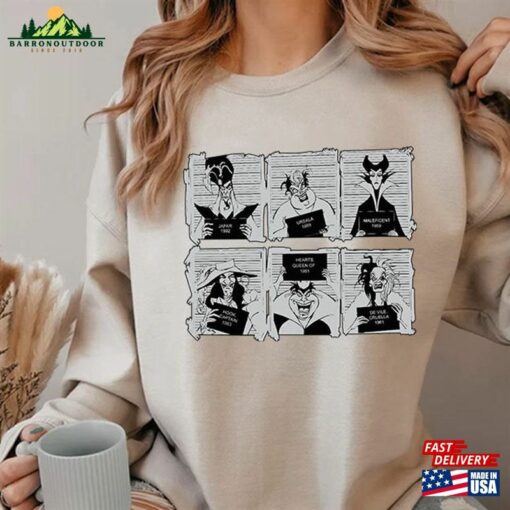 Retro 90S Disney Villains Comfort Colors® Shirt Funny Villain Friends Hoodie T-Shirt