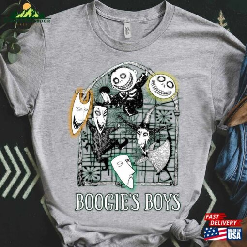 Retro 90S Lock Shock And Barrel Boogie’s Boy Shirt Disney The Nightmare Before Christmas T-Shirt Classic