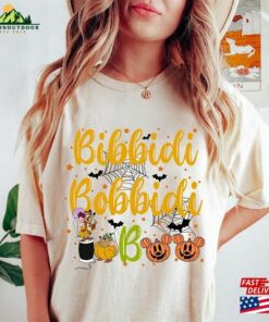 Retro Bibbidi Bobbidi Boo Halloween Shirt Jaq And Gus Pumpkin Classic Hoodie