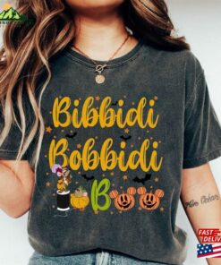 Retro Bibbidi Bobbidi Boo Halloween Shirt Jaq And Gus Pumpkin Classic Hoodie