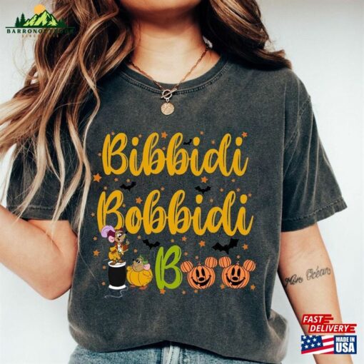 Retro Bibbidi Bobbidi Boo Halloween Shirt Jaq And Gus Pumpkin Classic Hoodie