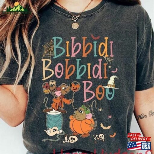 Retro Bibbidi Bobbidi Boo Halloween Shirt Jaq And Gus Pumpkin Classic T-Shirt