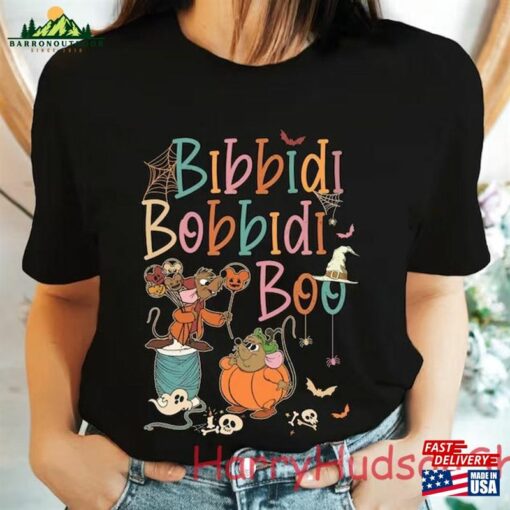 Retro Bibbidi Bobbidi Boo Halloween Shirt Jaq And Gus Pumpkin Classic T-Shirt