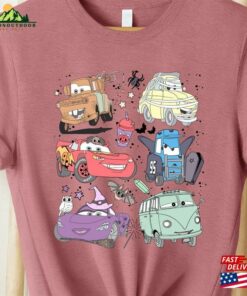 Retro Cars Halloween Shirt Disney Family Trip Hoodie Unisex
