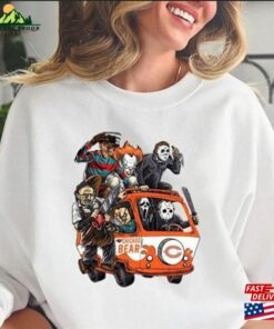 Retro Chicago Bear Horror Movies Characters Halloween 2023 Shirt Chacracter Friends Tee T-Shirt Unisex Retro Chicago Bear Horror Movies Characters Halloween 2023 Shirt Chacracter Friends Tee T-Shirt Unisex