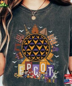 Retro Disney Epcot Center Halloween Shirt World Tour Tee Wdw Comfort Colors T-Shirt Unisex