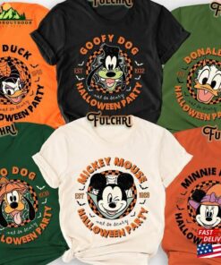 Retro Disney Halloween Party Shirts Family Matching Shirt Not So Scary Tee Unisex T-Shirt Retro Disney Halloween Party Shirts Family Matching Shirt Not So Scary Tee Unisex T-Shirt