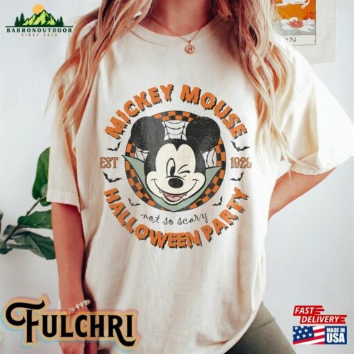 Retro Disney Halloween Party Shirts Family Matching Shirt Not So Scary Tee Unisex T-Shirt