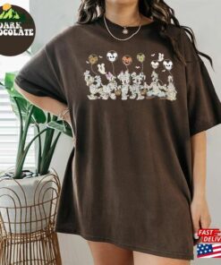 Retro Disney Halloween Skeleton Shirt Matching Balloon Sweatshirt Unisex