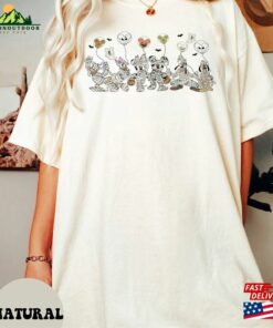 Retro Disney Halloween Skeleton Shirt Matching Balloon T-Shirt Sweatshirt