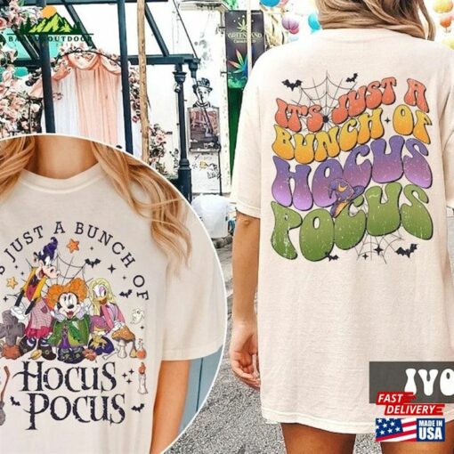 Retro Disney Hocus Pocus Comfort Colors Shirts It’s Just A Bunch Of Unisex Hoodie