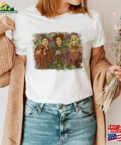 Retro Disney Hocus Pocus Sistas Stick Together T-Shirt Sanderson Sisters Halloween Shirt Hoodie Sweatshirt