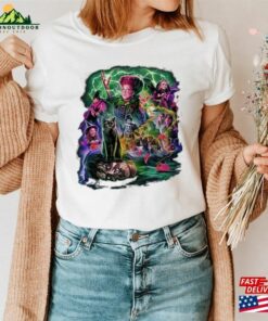 Retro Disney Hocus Pocus Sistas Stick Together T-Shirt Sanderson Sisters Halloween Shirt Unisex