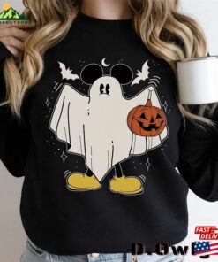 Retro Disney Mickey Ghost Halloween Comfort Colors Shirt Spooky Season Sweatshirt Trick Or Treat T-Shirt Classic