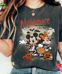 Retro Disney Mickey Haunted Mansion Comfort Colors Shirt The Tee Halloween T-Shirt Hoodie