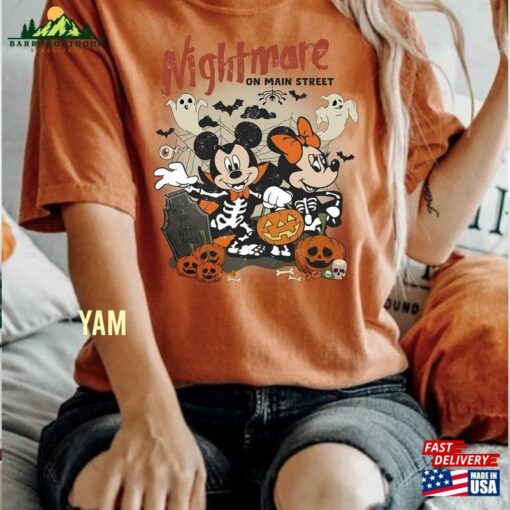 Retro Disney Mickey Haunted Mansion Comfort Colors Shirt The Tee Halloween T-Shirt Hoodie