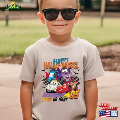 Retro Disney Pixar Cars Halloween Shirt Lightning Mcqueen Shirts Happy Hallo Hoodie Unisex