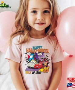 Retro Disney Pixar Cars Halloween Shirt Lightning Mcqueen Shirts Happy Hallo Hoodie Unisex