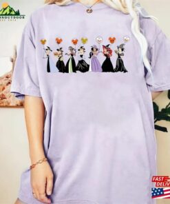 Retro Disney Princess Characters Halloween Comfort Color Shirt Balloon Unisex T Shirt Classic 3