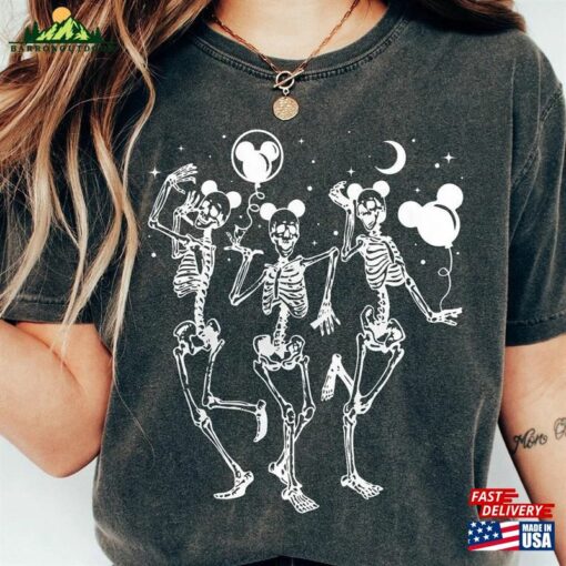 Retro Disney Skeleton Halloween Shirts Shirt 2023 Party Hoodie T-Shirt