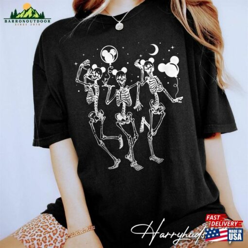 Retro Disney Skeleton Halloween Shirts Shirt 2023 Party Hoodie T-Shirt