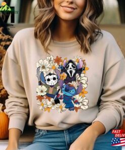 Retro Disney Stitch With Flowers Halloween Shirt T-Shirt Classic 2 Retro Disney Stitch With Flowers Halloween Shirt T Shirt Classic 3