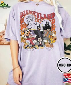 Retro Disneyland Halloween Comfort Colors Shirt Mickey And Friends Disney Vacation 2023 Unisex Sweatshirt 4